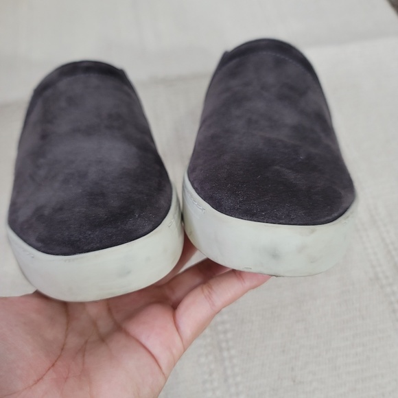 Rag & Bone Kent Italian calf suede slip on sneakers size 10 charcoal gray - Picture 6 of 11